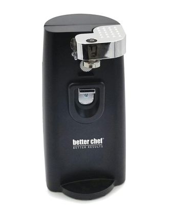 Better Chef Tall Black Can Opener With Knife Sharpener/Bottle Opener