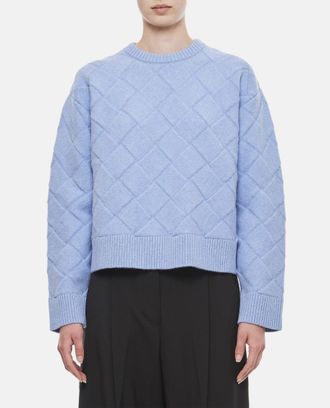 Bottega Veneta Light Blue Knitted Sweater