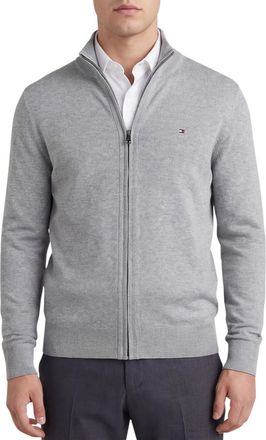 Tommy Hilfiger vest grijs katoen zonder capuchon
