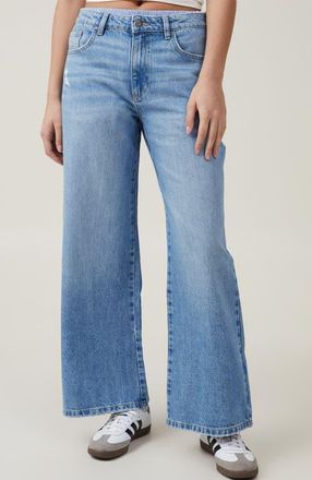 Cotton On Womens Relaxed Wide Jean in Breeze Blue Worn at Nordstrom, Size 20