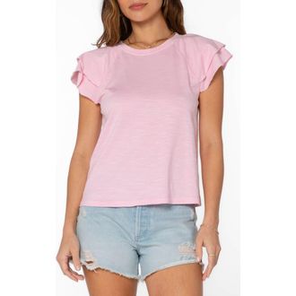 Velvet Heart Sunny Flutter Sleeve Top in Blushing Bride at Nordstrom Rack, Size X-Small