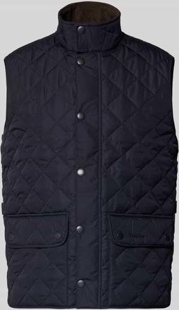 Barbour Regular Fit Steppweste mit Stehkragen in Marine, Gr&ouml;&szlig;e XL