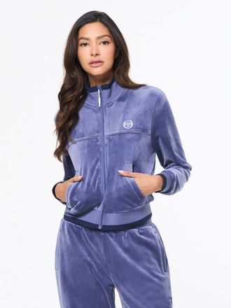 Sergio Tacchini Leta Velour Jacket in Heron at Nordstrom, Size X-Small