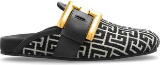 Balmain Mules, female, Black, Size: 8 1/2 US Anthem slides