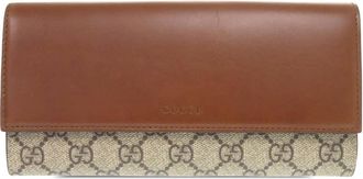 Gucci Pre-owned Gucci GG Supreme Long Wallet Ladies 5XG56R8PDUMH46LE