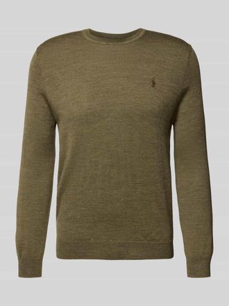 Polo Ralph Lauren Strickpullover aus Merinowolle in Oliv, Größe XXL