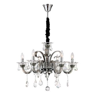 Globo Lighting L&aacute;mpara Colgante - Dunja - Cromo - Metal - &Oslash; 70cm - E14