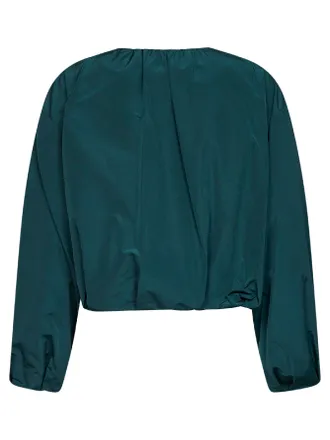 Max Mara Cropped Taffeta Jacket - Green
