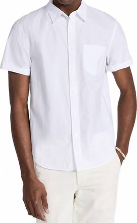 Alex Mill Short Sleeve Mill Shirt In White