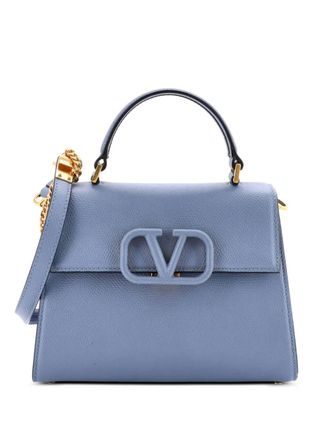 Valentino Garavani VSling Top Handle Bag Leather Small shoulder bag - women - Calf Leather/Leather - One Size - Blue