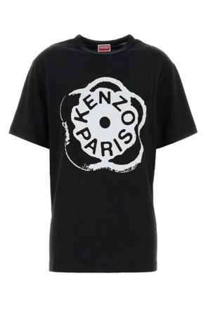 Kenzo Black Crew Neck Graphic Logo T-Shirt
