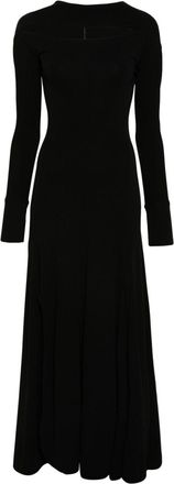 Victoria Beckham cut-out maxi dress - women - Spandex/Elastane/Viscose - 8 - Black