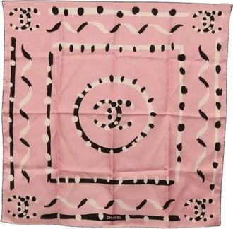 Chanel Pre-owned Silk Scarf - - Pre-owned - Donna - Rosa - ONE SIZE