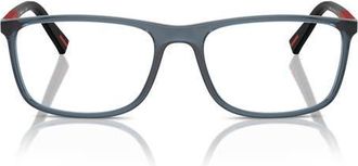 Prada 57mm Rectangular Optical Glasses in Transparent Avio at Nordstrom