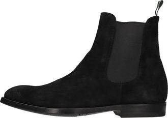 Green George Suede Beatles Enkellaars - Heren - Chelseaboots - Zwart - 40 EU - Su&egrave;de - Schoenen