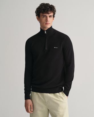 GANT Troyer »COTTON PIQUE HALF ZIP« mit Piqué-Struktur