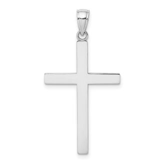 Diamond2Deal 14k Gold Solid Reversible Latin Cross Pendant