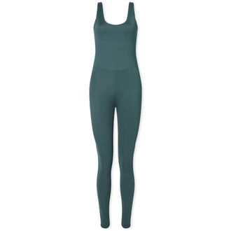 Girlfriend Collective Womens Scoop Back Unitard in Moss, Size XXX-Large