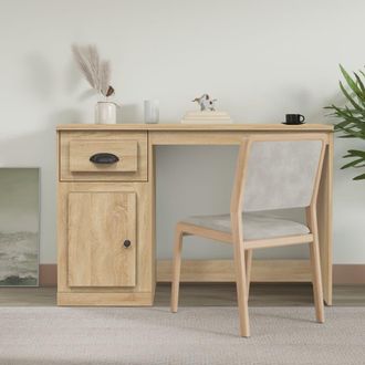vidaXL Vidaxl - Scrivania Cassetto Rovere Sonoma 115x50x75 Cm Legno Multistrato