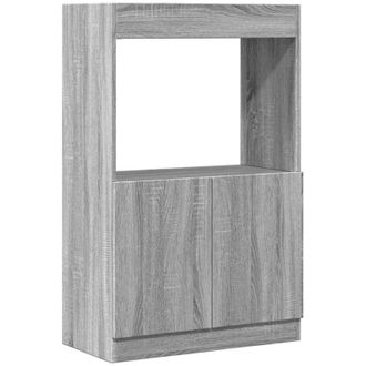vidaXL Highboard Grey Sonoma 63x33x100 cm Engineered Wood Vidaxl