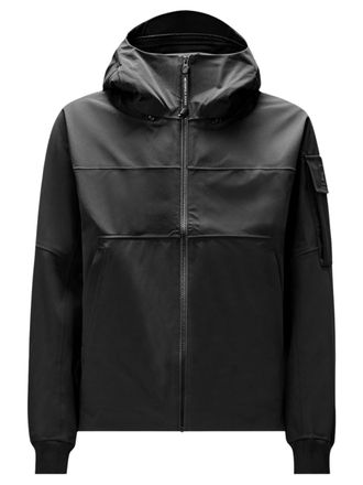 C.P. Company Black High-Collar Hooded Jacket