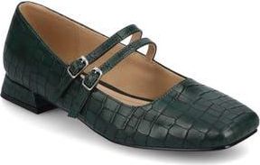 Journee Collection Gredah Mary Jane Pump in Green Crocodile at Nordstrom Rack, Size 6.5