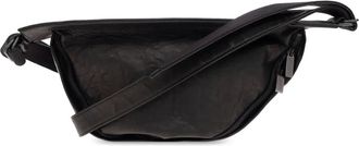 Yohji Yamamoto Leren messengertas - Zwart