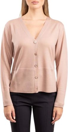 Max Mara Truien & Vesten, Dames, Beige, L, Wol, Long Sleeve Sweater