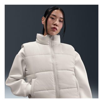 Nike (WMNS) Nike Sportswear Classic Puffer Therma-FIT Loose Vest Light Bone White FZ5923-072