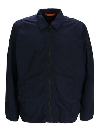 BOSS Overhemd met rits - Blauw