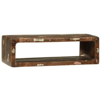 Berkfield Home TV Cabinet Multicolour 80x30x25 cm Solid Wood Reclaimed in Brown | Size: 80 x 30 x 25 cm