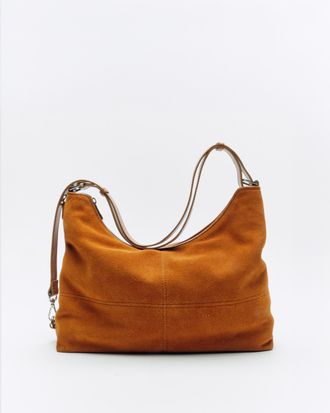 N&uacute;noo Rio Suede Pecannootbruin Tas