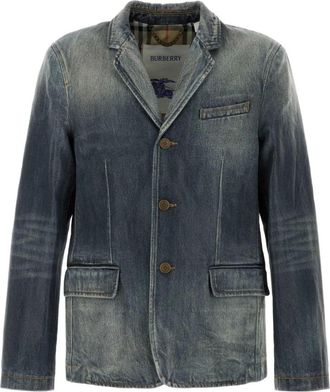 Burberry Hombre, Chaquetas, Azul, Talla: L