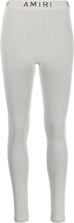 Amiri seamless fine-ribbed leggings - women - Polyamide/Elastane/Polypropylene - S - Neutrals