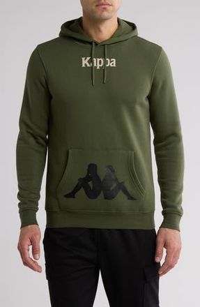 Black and green kappa hoodie online