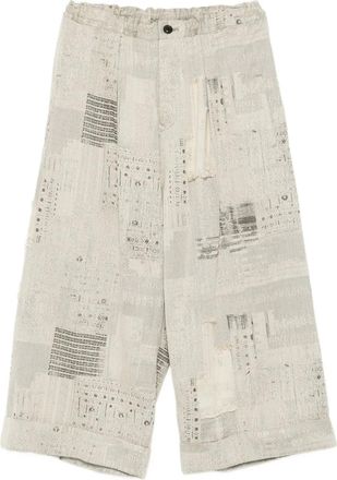 Yohji Yamamoto Pantaloni in cotone - Toni neutri