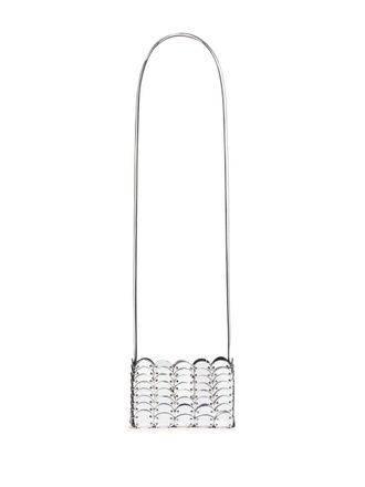 Paco Rabanne Borsa a spalla con paillettes - Argento