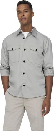 Only & Sons Hombre, Camisas, Beige, Talla: 2XL