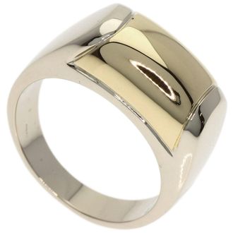 Bulgari Yellow Gold (18K) White Gold (18K) Band Ring (Pre-Owned)