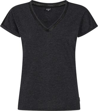 Protest T-Shirt PROTEST T-SHIRT PRTMONDAYS, Damen, Gr. XS, schwarz (true schwarz), Obermaterial: 60% Baumwolle CO. 40% Polyester PES., Shirts T-Shirt