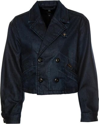 G-Star Cropped Peacoat Jacket - Heren - Zomerjassen - Blauw - L - Jassen