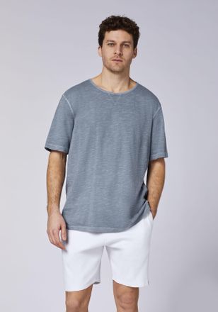 Chiemsee Funktionsshirt CHIEMSEE Regular Fit, Herren, Gr. S, grau (grisaille), Obermaterial: 100% Baumwolle, Shirts Funktionsshirt