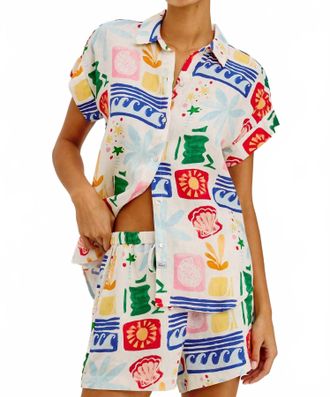 Rails Farrah Button-Up Shirt In Bahama