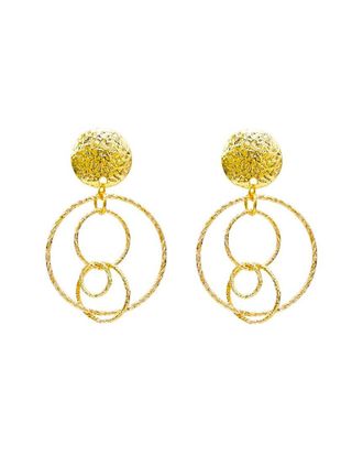 Liv Oliver 18K Plated Geometric Earrings
