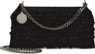 Stella McCartney Mini Falabella Beaded Satin Evening Bag in Black at Nordstrom