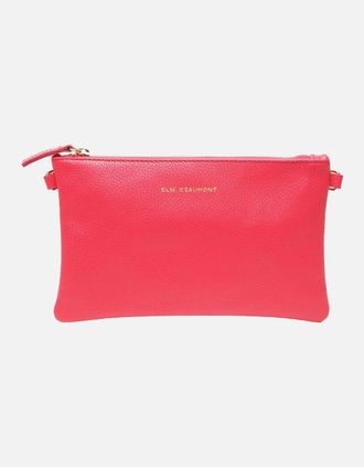 Elie Beaumont Womens Pouch Bag Womens Messenger Handbag - Red - Size: ONE size
