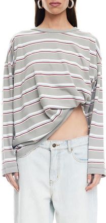 Lioness Horizon Stripe Top in Ash Stripe at Nordstrom, Size X-Large