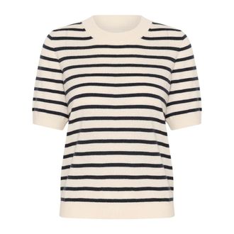 Part Two Maglione a righe Night Skye - - Knitwear - Donna - Beige - S