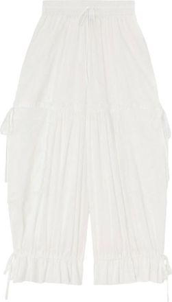Ganni Trousers In Cotton