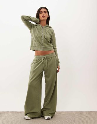 Juicy Couture Annen jogger co-ord a gamba larga con logo applicato verde
